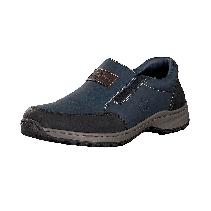 Slip On Rieker 03359-00 Para Homem - Azuis